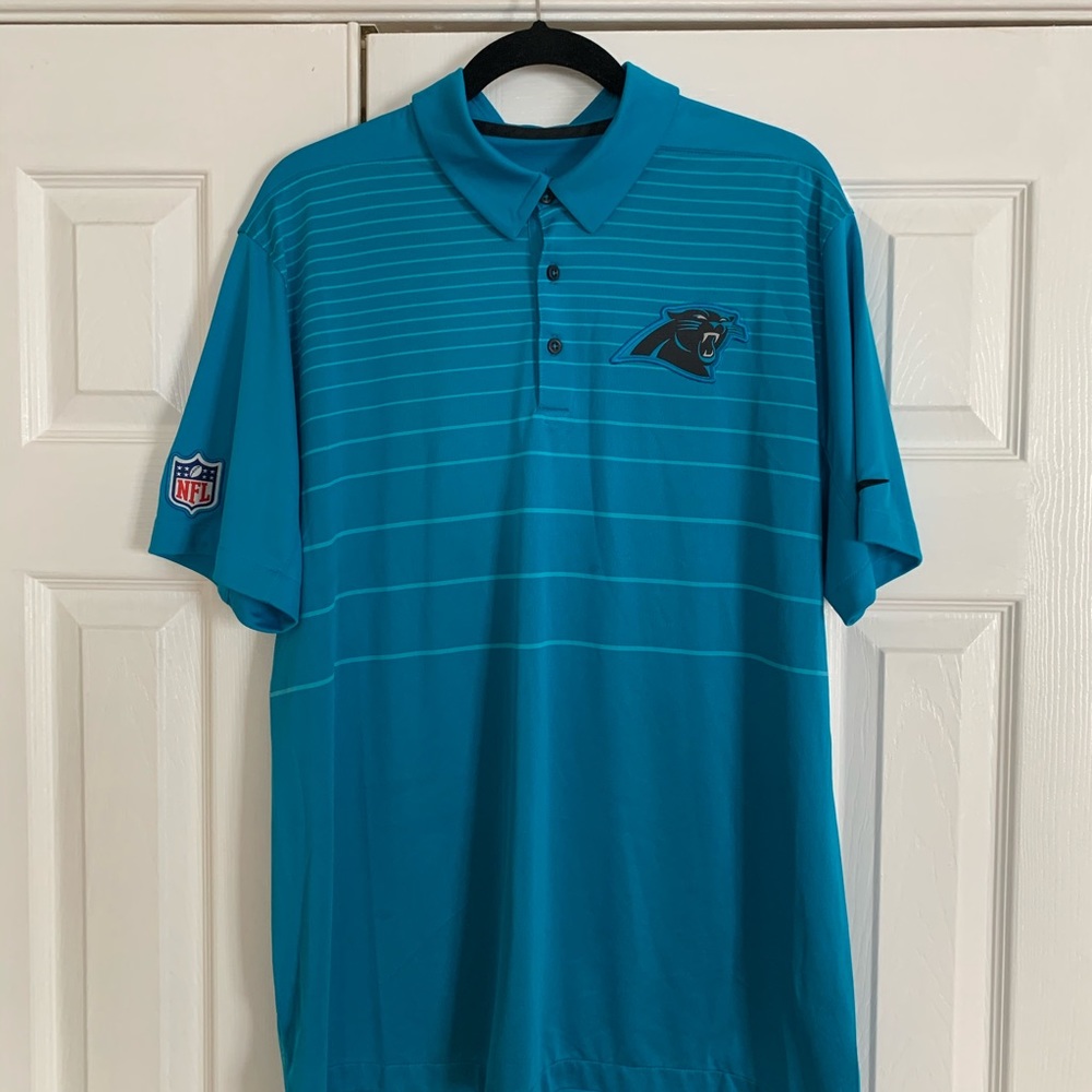 Nike Dri Fit Carolina Panthers Game Polo